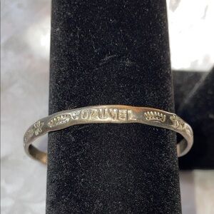 Vintage sterling silver Cozumel Bangle Bracelet